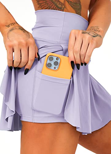High-Waisted Tennis Skirt with Pockets