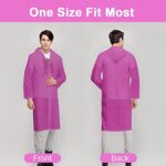 Waterproof Adult Poncho, 2PCS, Reusable, with Hoods