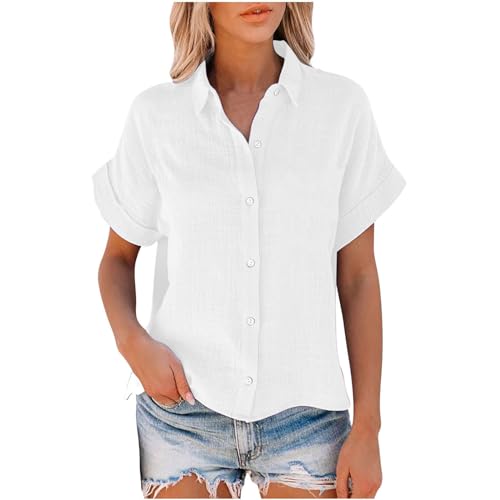 Cotton Linen Casual Button Down Shirt
