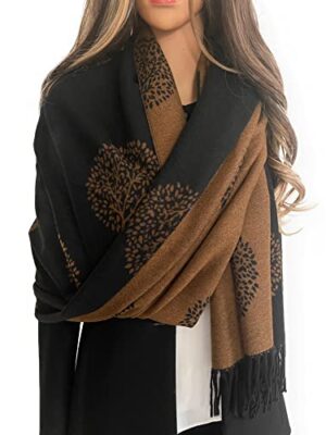 Reversible Scarf - Black, 200cm