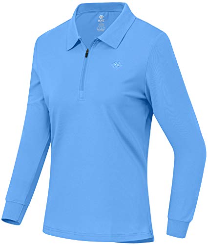 Long Sleeve Polo Shirt with 1/4 Zipper
