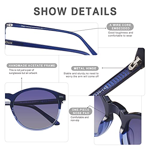 Classic Round Polarized UV400 Vintage Sunglasses