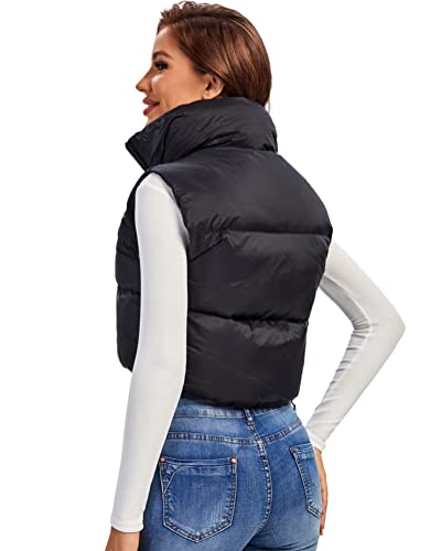 Lightweight Padded Cropped Vest