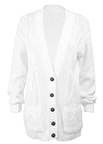 Long Sleeve Cable Knit Cardigan