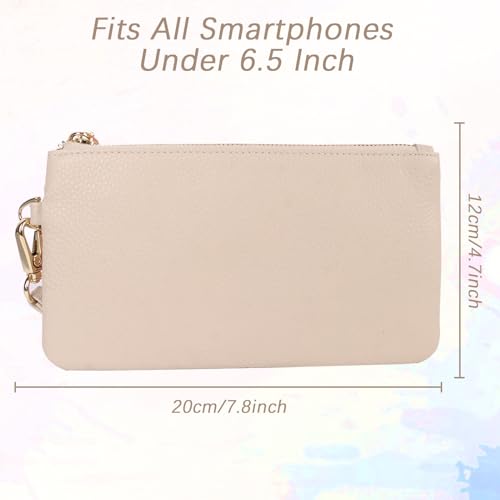 Wristlet Clutch, Zip Purse Wallet