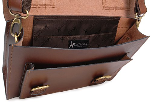 Leather Messenger Bag - Large Work Satchel
