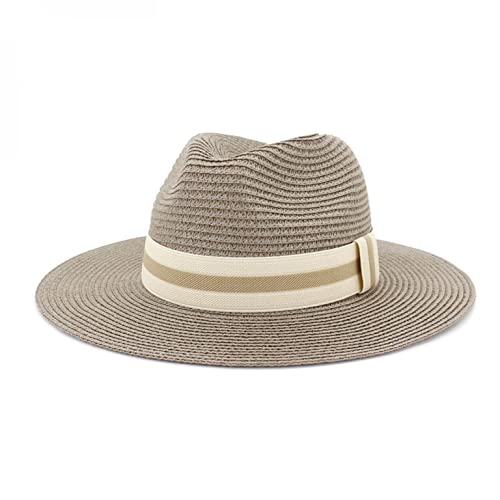 Panama Straw Hat with Striped Band