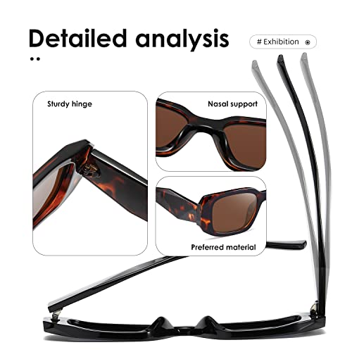Rectangle Retro Sunglasses Vintage Square