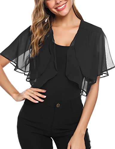 Bolero Shrug Chiffon Cropped Cardigan
