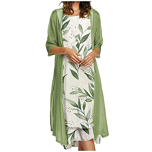 Casual Floral Print Chiffon Dress