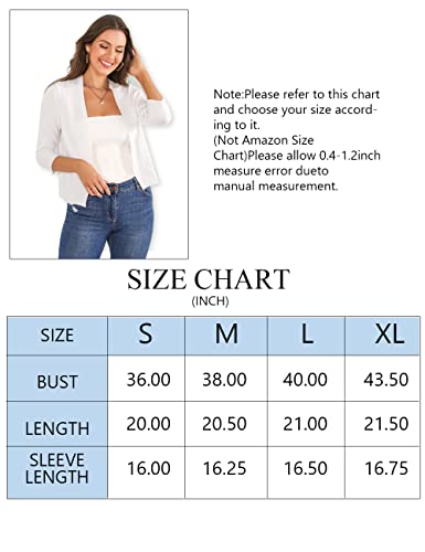 3/4 Sleeve Cropped Cardigan Shrug