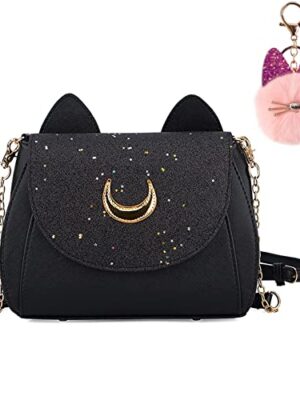 PU Leather Crossbody Bag - Black