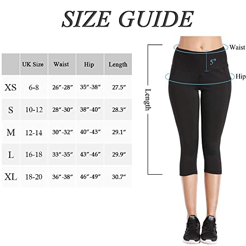 High Waist 3/4 Length Yoga Leggings