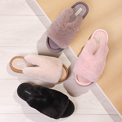 Deluxe Memory Foam Open Toe Slippers