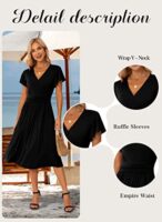 Summer Wrap Dress Casual Floral