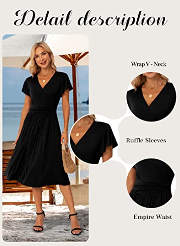 Summer Wrap Dress Casual Floral