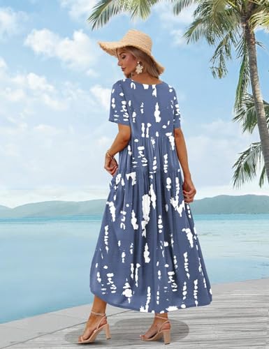 Plus Size Bohemian Floral Maxi Dress
