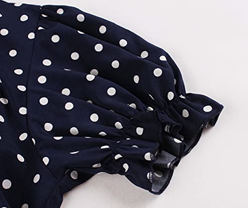 Polka Dots Pleated Midi Dress