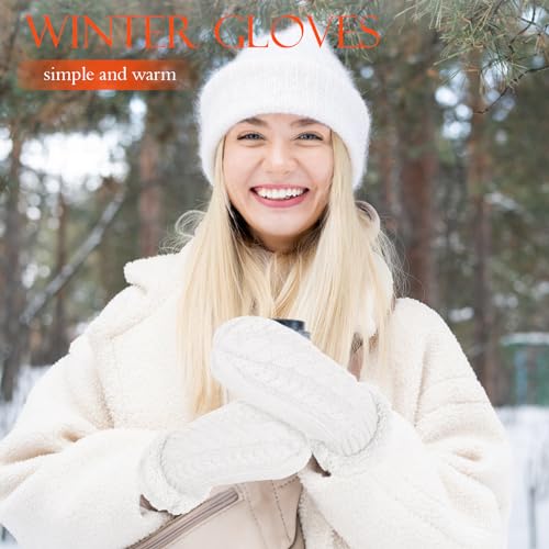 Thick Fleece Lined Winter Mittens