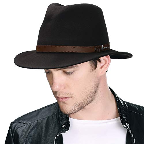 Stylish Wool Fedora Hat: Wide Brim, Trilby Fashion