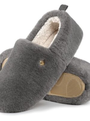 Fuzzy Faux Wool Non-slip House Shoes