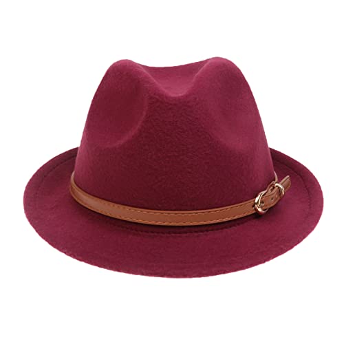 Wool Panama Hat, Curl Brim Jazz Fedora