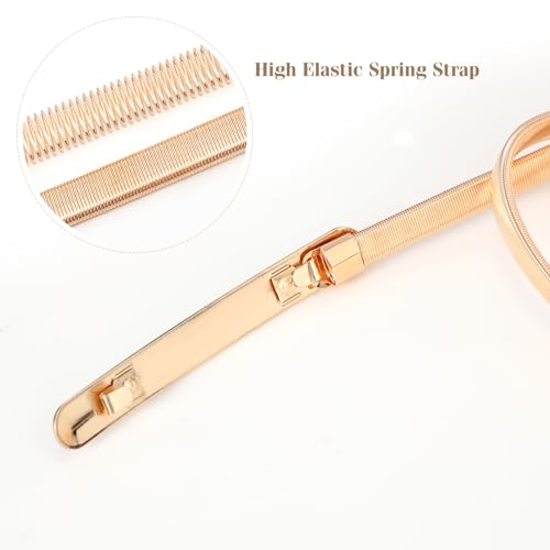 Thin Gold Metal Stretch Chain Belt