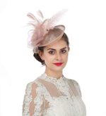 Flower Feather Fascinator