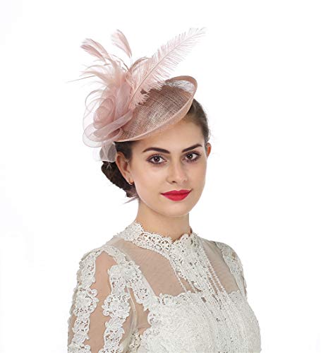 Flower Feather Fascinator