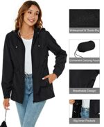 Waterproof Packable Hooded Raincoat
