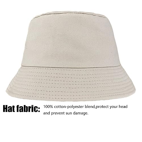 Foldable Summer Bucket Hat (Beige)