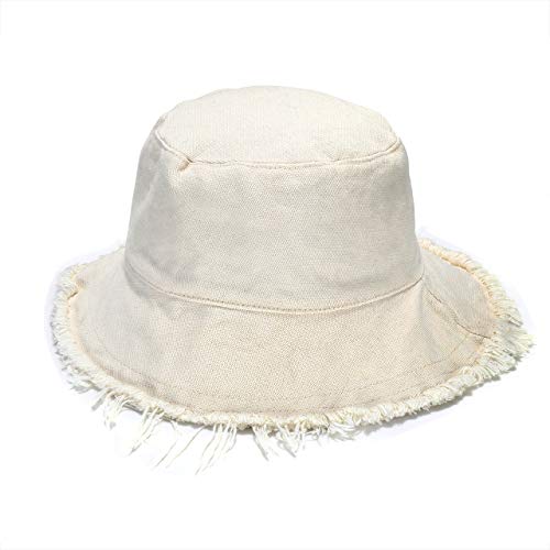 Summer Cotton Wide Brim Bucket Hat