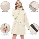 UNIQUEBELLA Women's Waterproof Breathable Raincoat