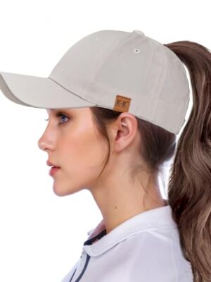 High Ponytail Baseball Caps - Cotton Adjustable