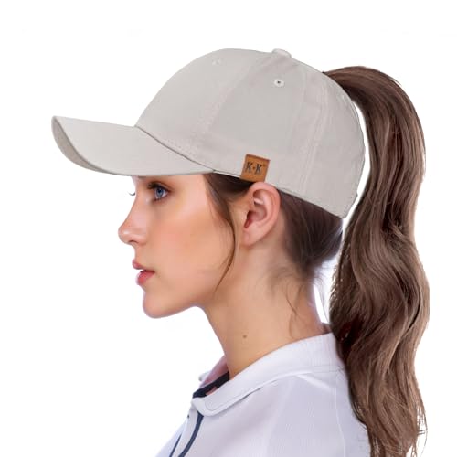 High Ponytail Baseball Caps - Cotton Adjustable