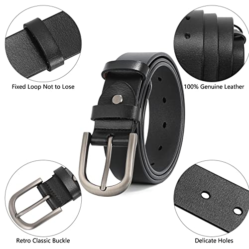 Leather Retro Pin Buckle Belt