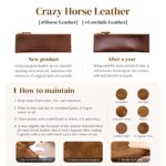 Vintage Leather Tote Bag with Crossbody Strap