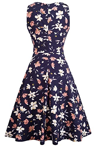 Vintage Floral Swing Dress A079