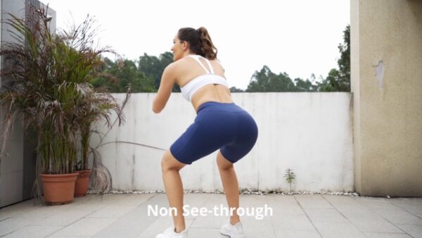High Waist Cycling Shorts with Pockets