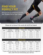 Compression Socks 2 Pairs for Calf & Ankle Support
