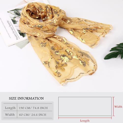 Sequin Floral Shawls, Sheer Mesh Wraps