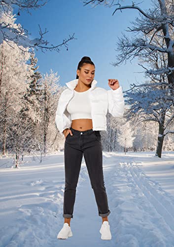 Lightweight Winter Crop Puffer Jacket