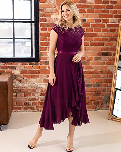 Elegant Floral Lace Maxi Dress