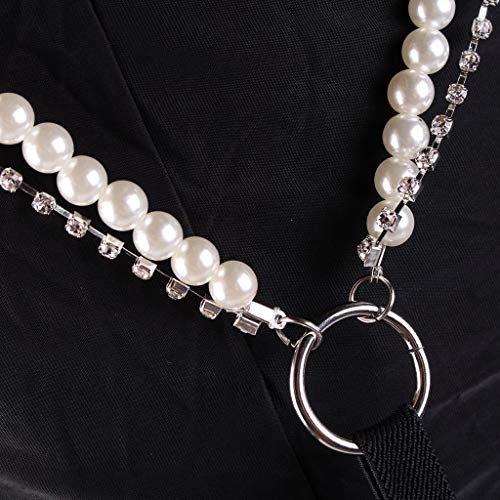 Y-Shape Elastic Braces with Beads, Black