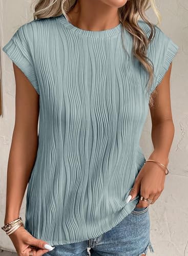 Short Sleeve Knit Blouse