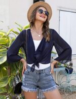 Chiffon Bolero Cardigans 3/4 Sleeve