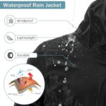 PONCEAU Women's Waterproof Lightweight Packable Raincoat