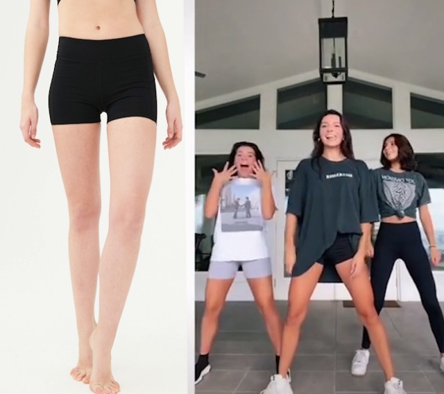 High Waisted Yoga Gym Shorts Black