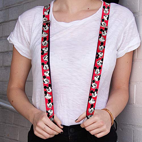 Expressions Suspenders - Red/Black/White