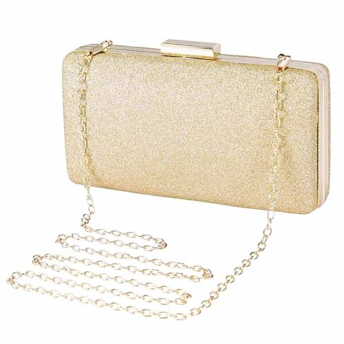 Gold Glitter Clutch - Evening/Party Bag